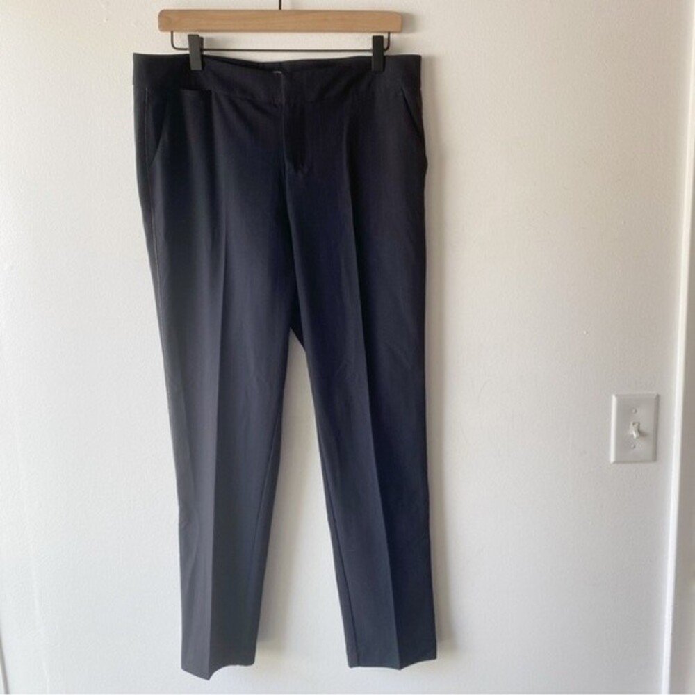 ecru black stripe high rise trouser size 8